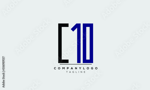 Alphabet letters Initials logo C10 photo