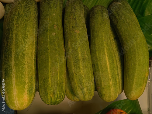  cucumber   on  table at home thailand