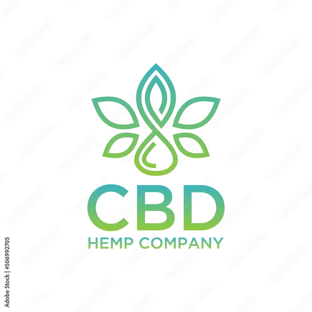 Cannabis Marijuana Hemp Pot leaf with line art logo design inspiration Cannabis Marijuana Hemp Pot leaf with line art logo design inspiration