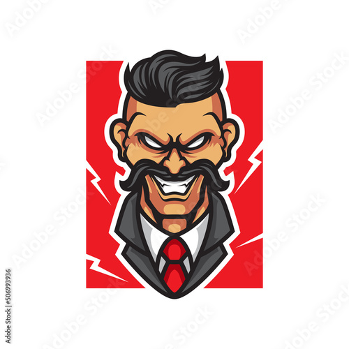 GANGSTER E SPORT MASCOT LOGO