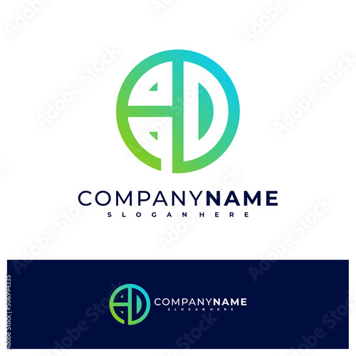 Free Download Letter A D logo design vector, Creative A D logo concepts template illustration. - GFXLoad