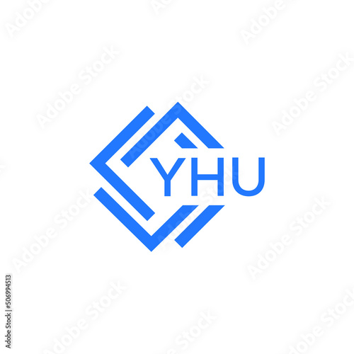 Free Download YHU technology letter logo design on white  background. YHU creative initials technology letter logo concept. YHU technology letter design. - GFXLoad