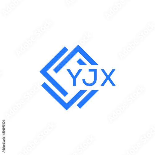 YJX technology letter logo design on white background. YJX creative initials technology letter logo concept. YJX technology letter design.