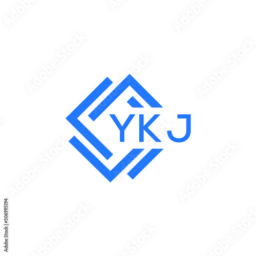 Free Download YKJ technology letter logo design on white  background. YKJ creative initials technology letter logo concept. YKJ technology letter design. - GFXLoad