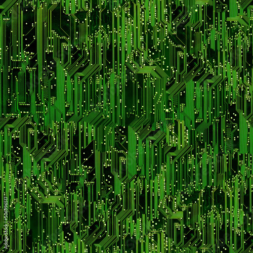 Circuit board seamless background.