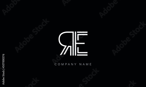 ER, RE, Abstract Letters Logo Monogram