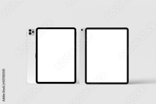 Realistic tablet mockup blank