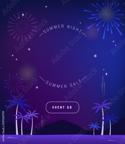 Summer Night Cool Shopping Template
