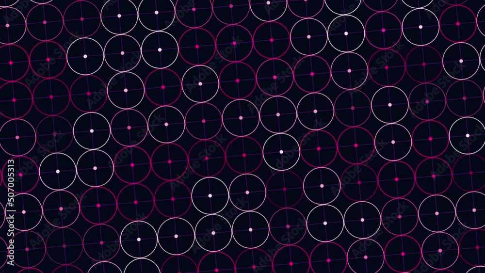 Big neon green circles pattern with dots, abstract corporate, business and futuristic style background