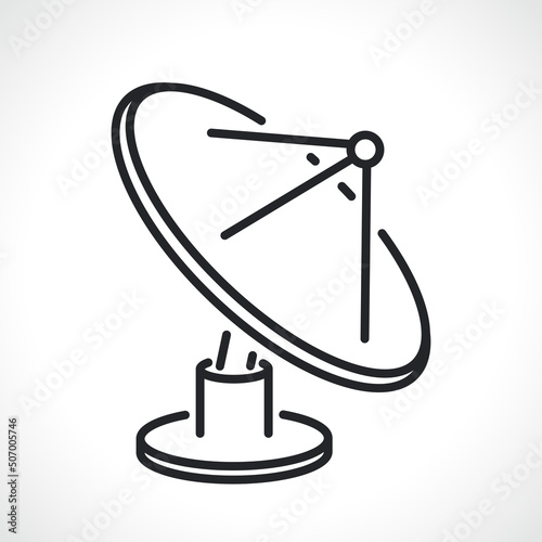 satellite dish antenna parabolic icon