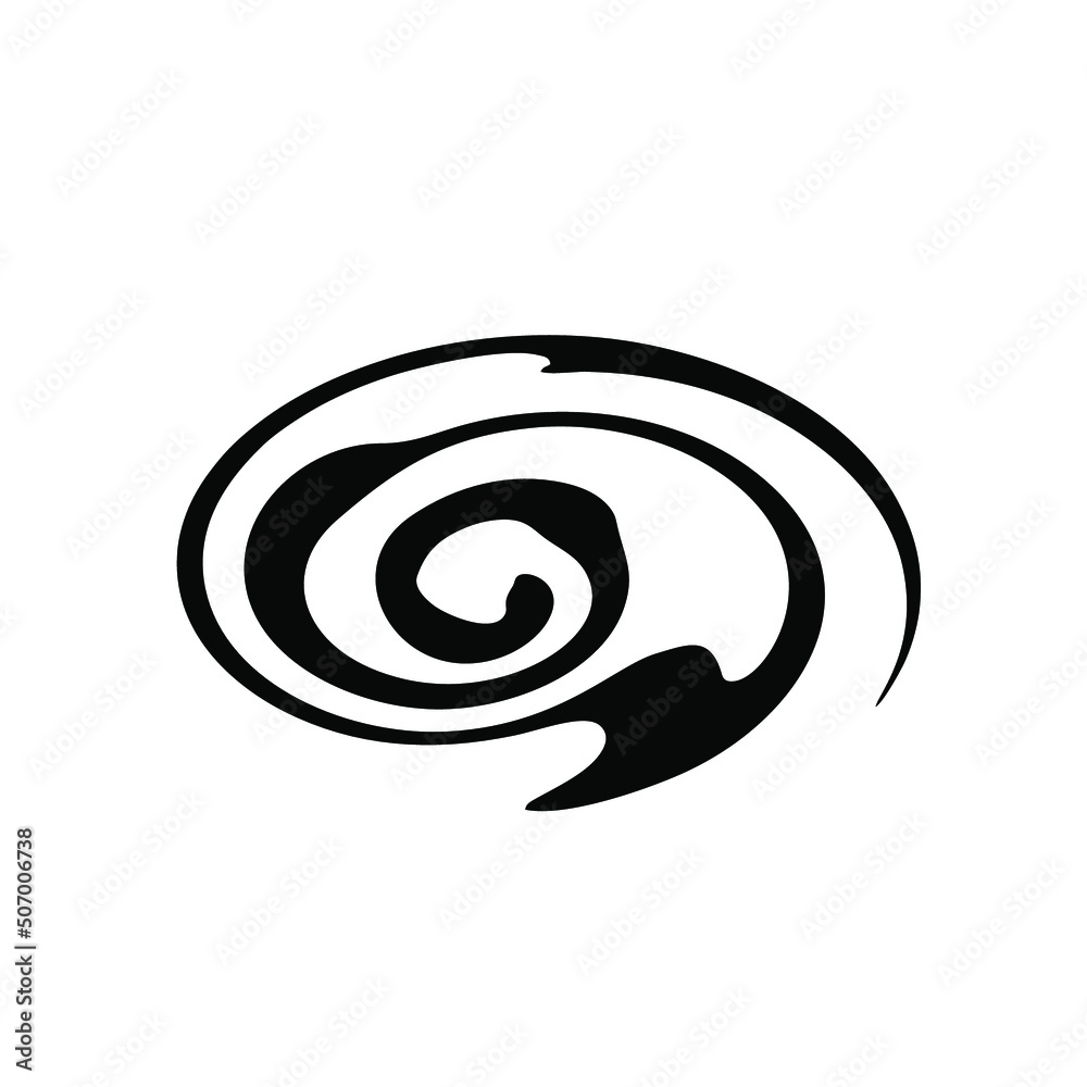 Abstract icon hurricane symbol. Logo design isolated Abstract icon hurricane symbol. Logo design isolated