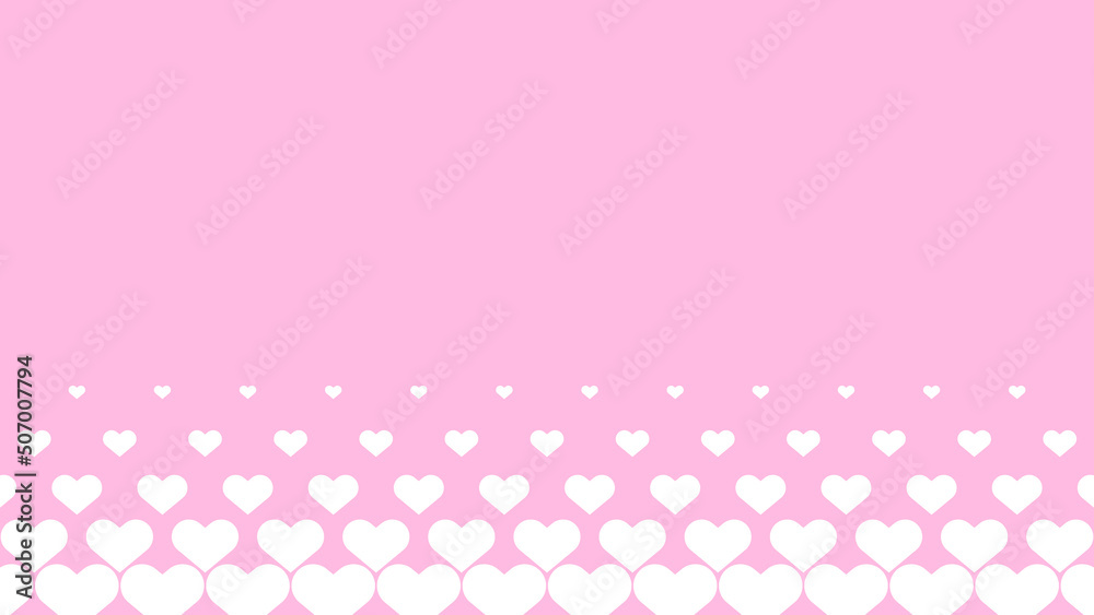 ピンクのハートのグラデーション Heart halftone ピンクのハートのグラデーション Heart halftone