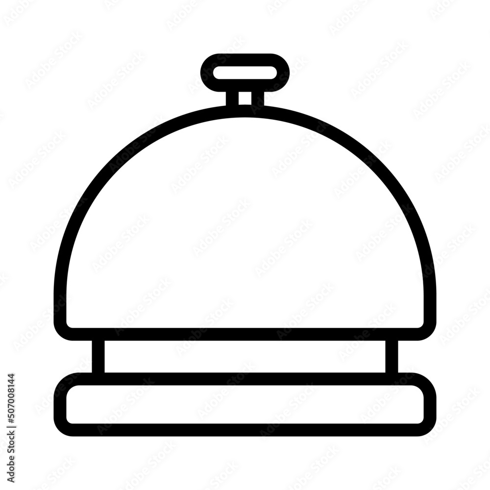 reception bell icon with outline style. Suitable for website design, logo, app and UI. Based on the size of the icon in general, so it can be reduced. reception bell icon with outline style. Suitable for website design, logo, app and UI. Based on the size of the icon in general, so it can be reduced.