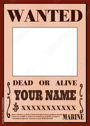 Wanted Poster, One Piece Anime