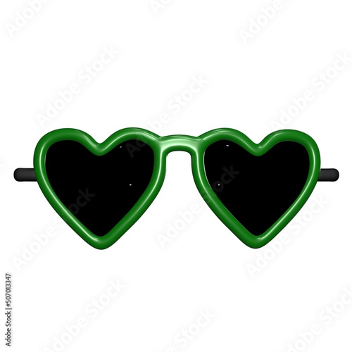 Love sunglasses with green frames