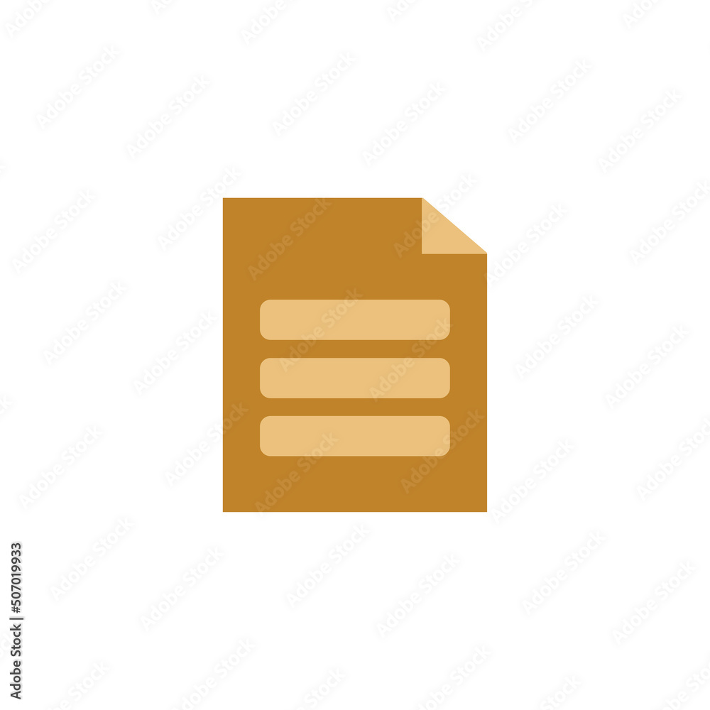 File paper vector illustration, for icon, sticker, app and the other File paper vector illustration, for icon, sticker, app and the other