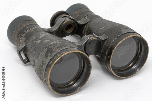 antique, old german world war one binoculars