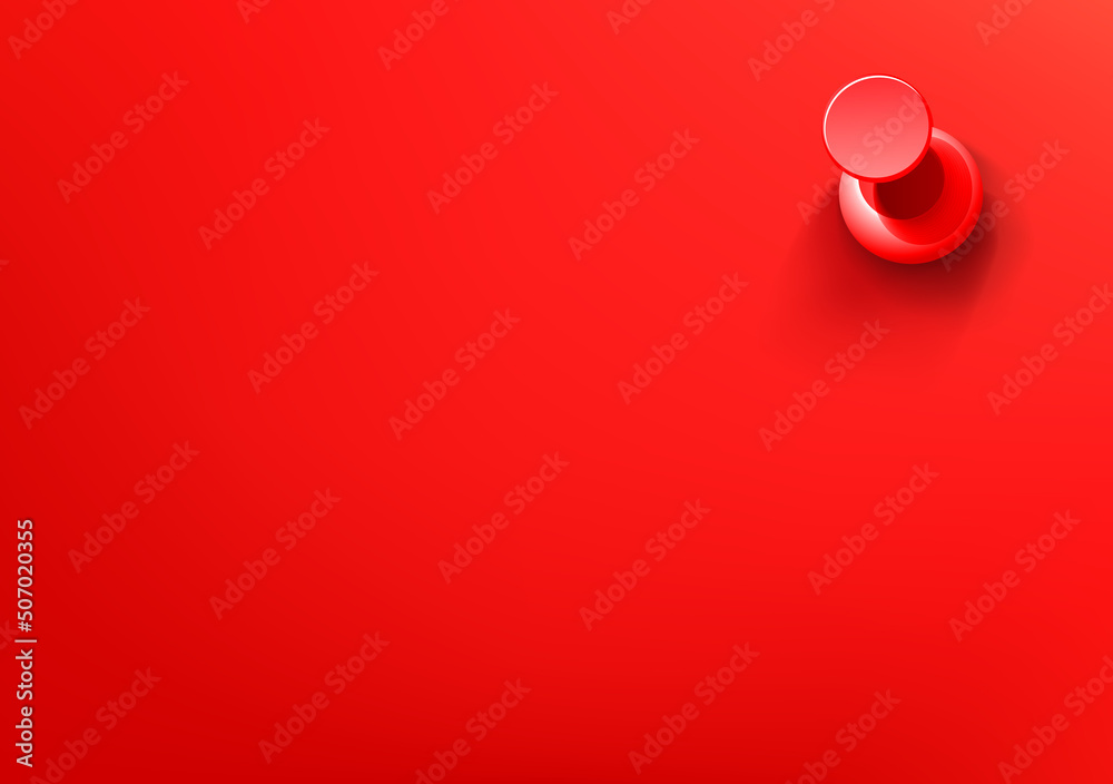 Vector wallpaper with red pin. 3d vector background with copy space Vector wallpaper with red pin. 3d vector background with copy space