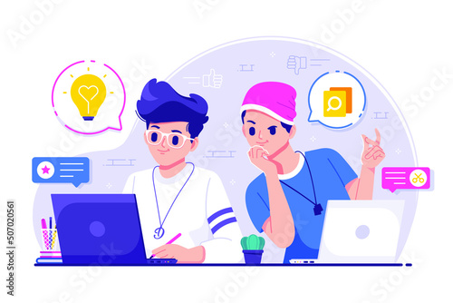 plagiarism concept illustration background vector design