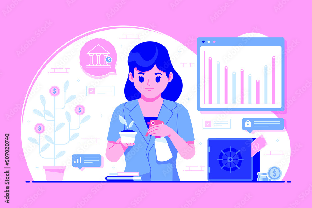 stock investment concept illustration background stock investment concept illustration background