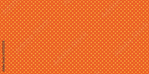 Abstract Orange and Yellow Squares Surface, Seamless Pattern, Geometric Mosaic Texture - Vector Background Design