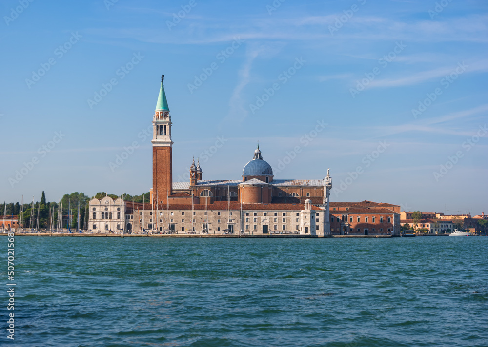 Obraz premium Venice, Italy. Venetian cityscape with the Cathedral of San Giorgio Maggiore.