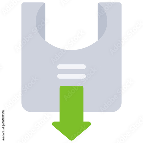 Reduce Plastic Bag Usage Icon
