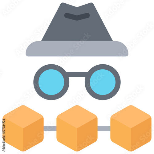 Anonymous Blockchain Icon