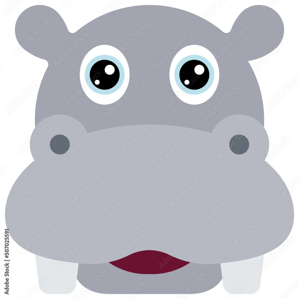 Naklejka premium Hippo Icon