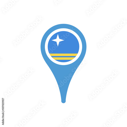 Colour icon for Aruba Flag Map