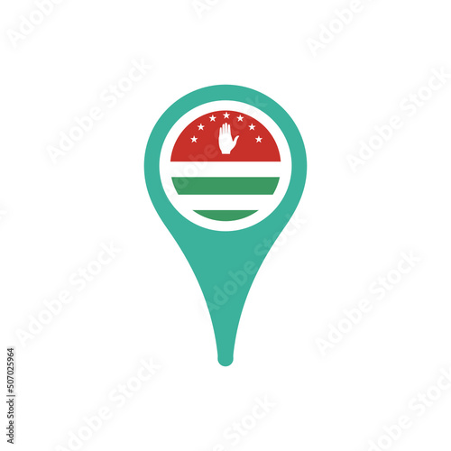 Colour icon for Abkhazia Flag Map