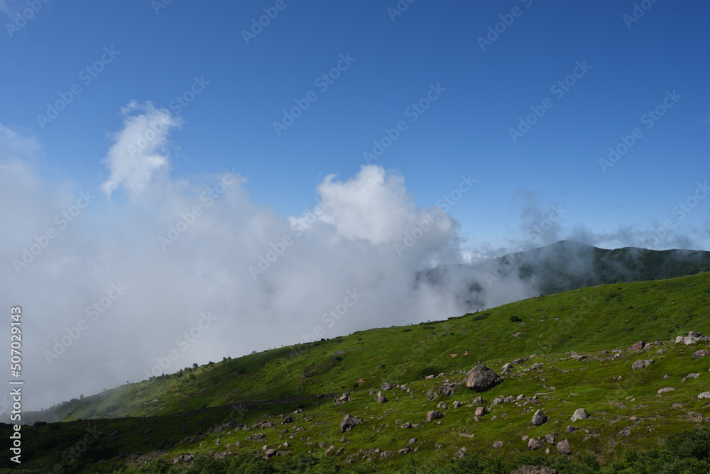 Fototapeta premium Climbing mountain ridge