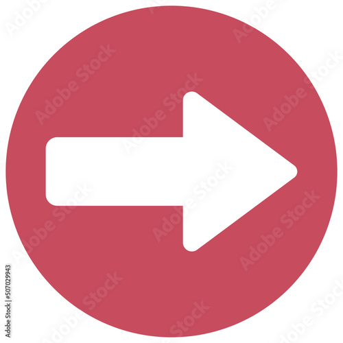 Circle Button Arrow Icon
