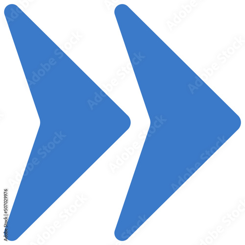 Double Triangle Arrows Icon