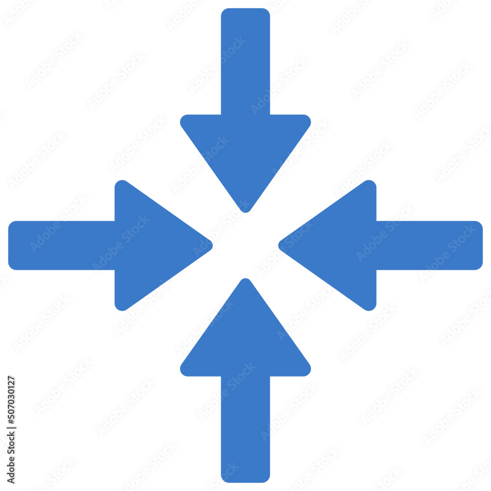 Pointing Inward Arrow Icon Pointing Inward Arrow Icon