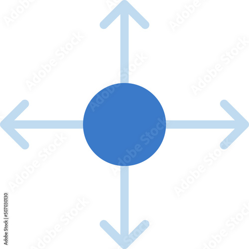 Thin Directional Arrows Icon
