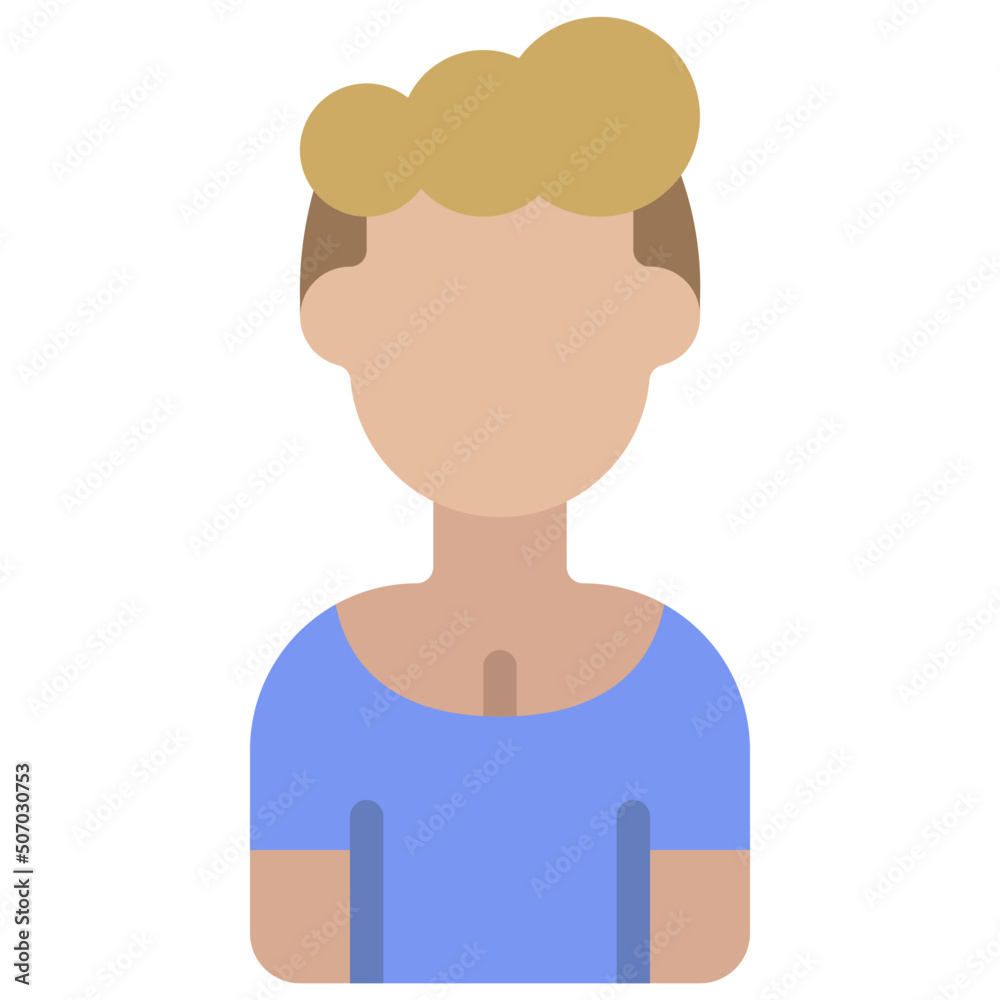 Short Hair Woman Icon Short Hair Woman Icon