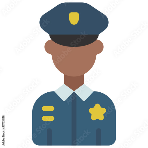 Police Officer Man Icon