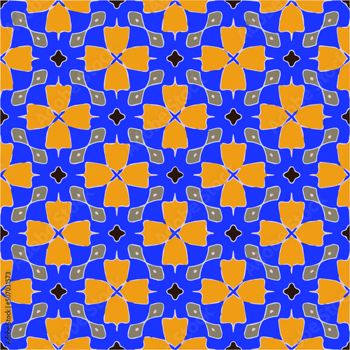 Floral vintage background with repeat patterns.Perfect for fashion, textile design, cute themed fabric, on wall paper, wrapping paper, fabrics and home decor.Seamless abstract multicolor pattern.
