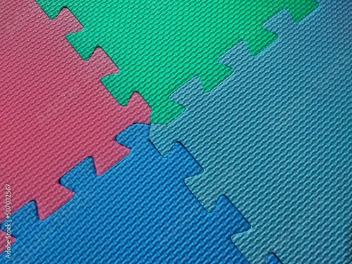 eva foam floor puzzle mats texture, colorful floor mat background 