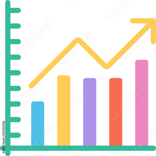 Positive Bar Chart Icon