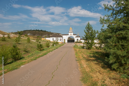 Entrance gate in the Kostomarovsky female Spassky monastery
