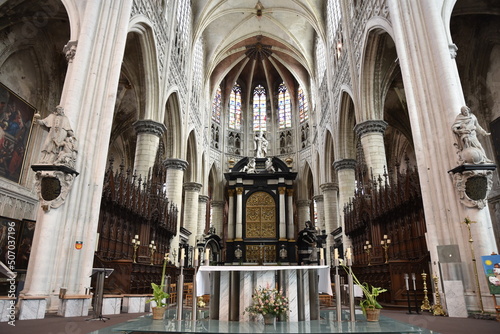 Choeur de la cathédrale à Malines. Belgique
