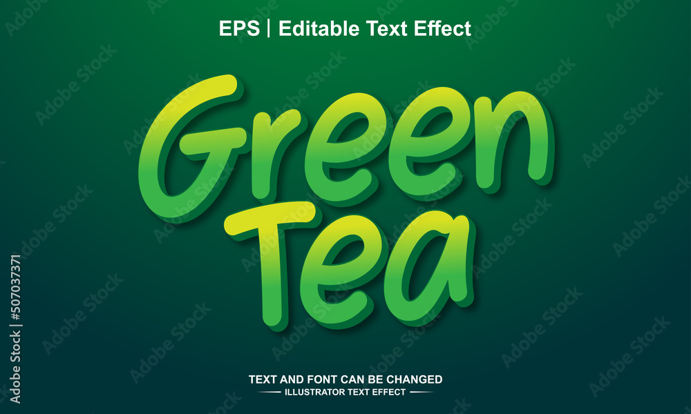 Greentea editable text effect