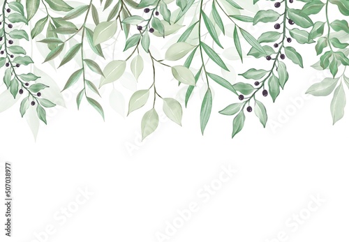 green leaves background