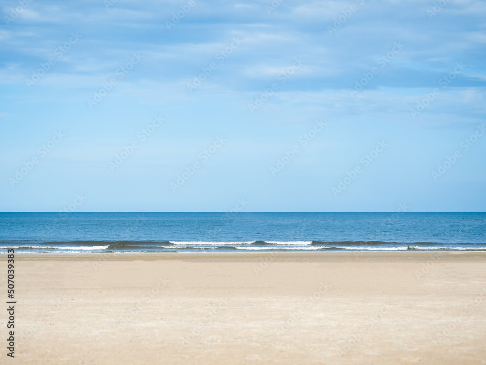 Beautiful beach sea landscape,Blue sky and ocean