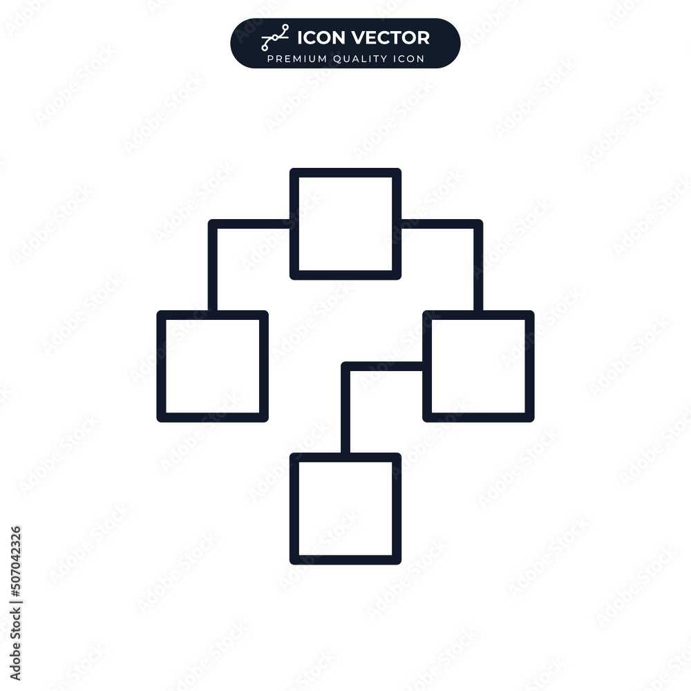organization chart. flow chart icon symbol template for graphic and web design collection logo vector illustration organization chart. flow chart icon symbol template for graphic and web design collection logo vector illustration