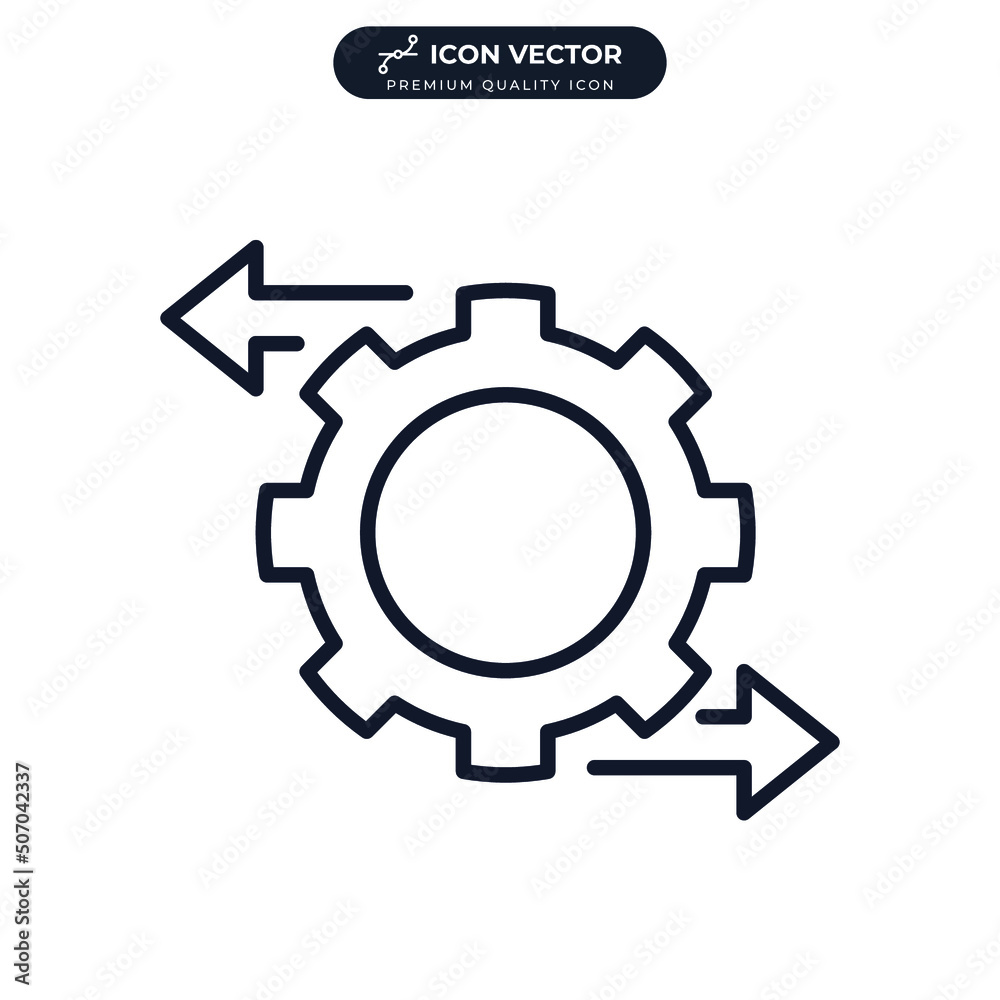 optimization icon symbol template for graphic and web design collection logo vector illustration