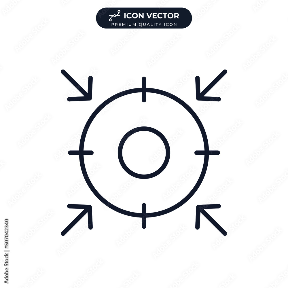 focus icon symbol template for graphic and web design collection logo vector illustration focus icon symbol template for graphic and web design collection logo vector illustration