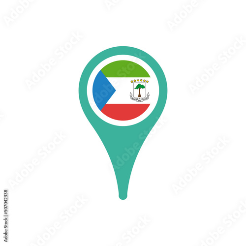 Colour icon for Equatorial Guinea Flag Map